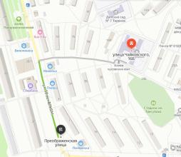 Маршрут от ближайшей остановки до здания гимназии